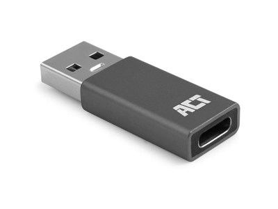 ACT USB-A naar USB-C adapter - Grijs